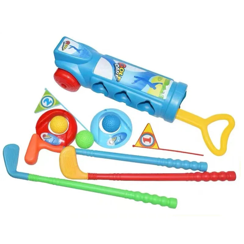 Children parent-child practice golf ball set indoor and outdoor sports fitness ball toys outdoor exercise golf set for kids