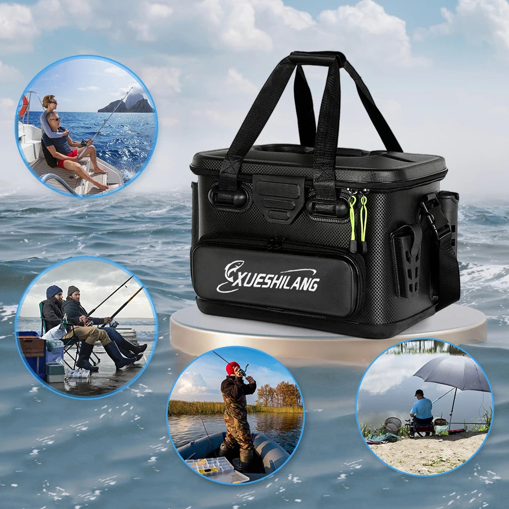 EVA Multifunction Fishing Bag Rod Bait Reel Portable Fish Storage Bag