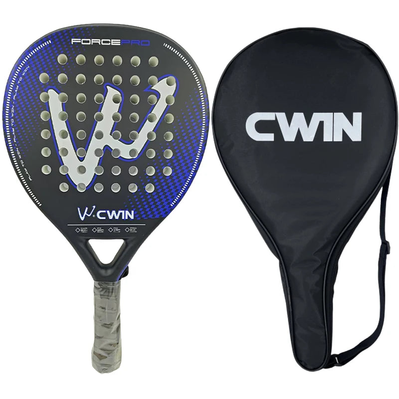 Cwin Paddle Racket Carbon Fiber Soft EVA Face for Adult Prefessional Training Tennis Paddle