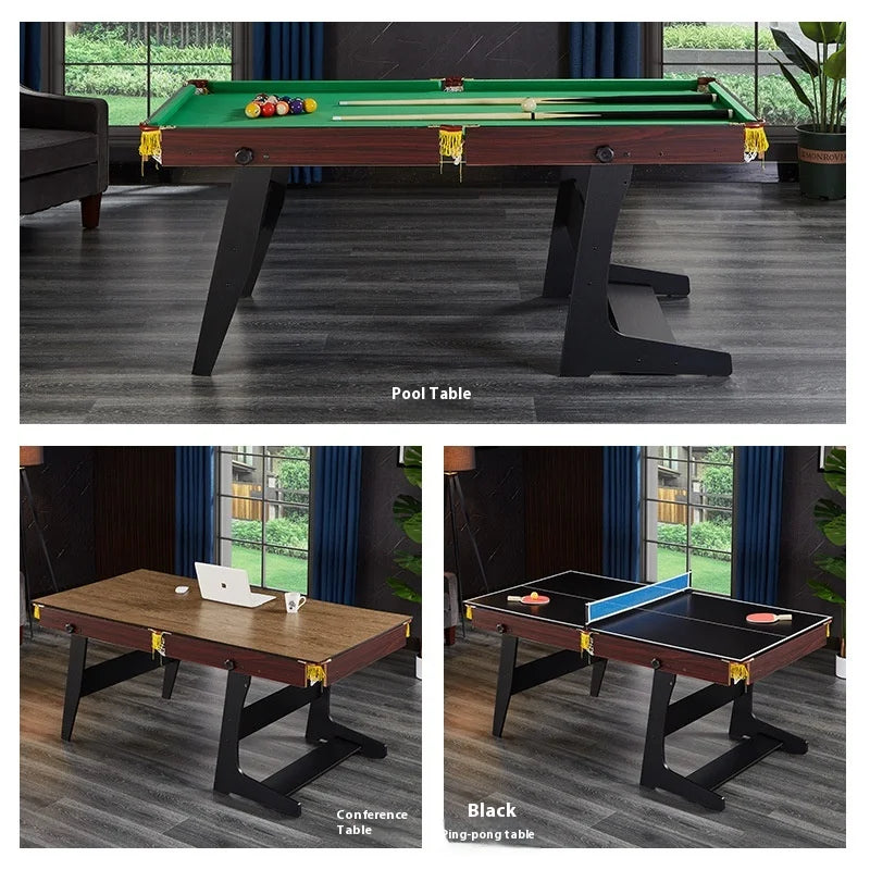 Children's Folding Wooden Pool Table Home Use Large Small