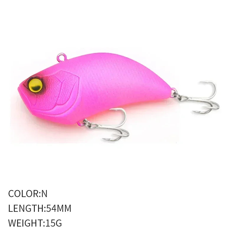 1PCS Winter Vibrating VIB Road Runner 54MM/15G Full Swimming Long Casting Warbler Road Runne