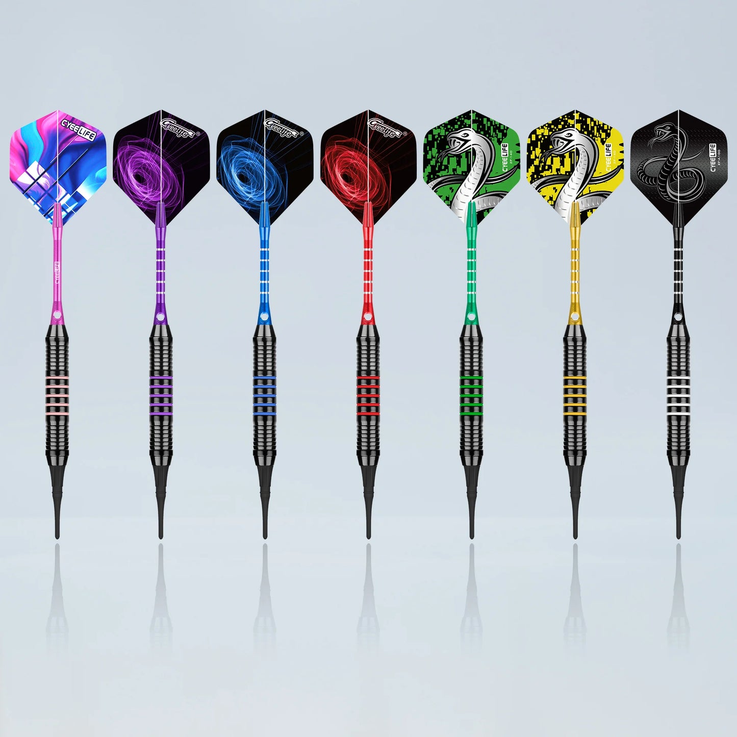 CyeeLife 18g Soft tipped Darts Professional Indoor plastic tip Darts Set