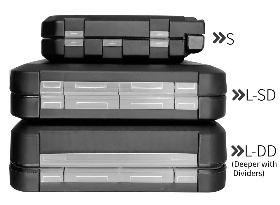 LUREHOLIC Fishing Tackle Boxes for Lure Accessories Storage Snap,