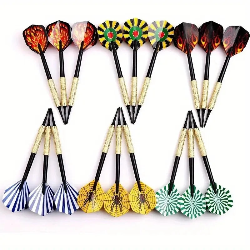18 pcs/set of professional darts combination with steel tips durable