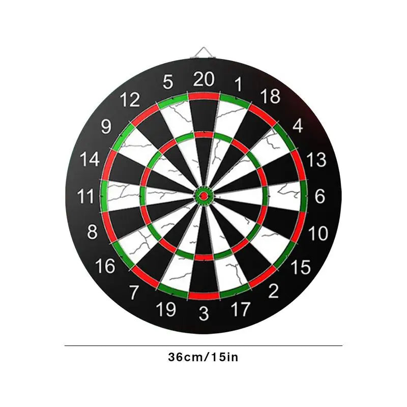 Professional Dart Board  Stable Flocking Board With Darts Thick 15in Game