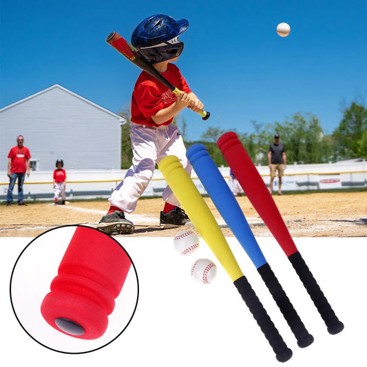 1Pc 54CM Children Baseball Bat +2Pcs Balls Set Sponge Baseball Toy F