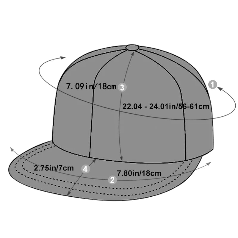 Unisex Letter Embroidery Hip-hop Hats Outdoor Adjustable Casual Baseball Caps