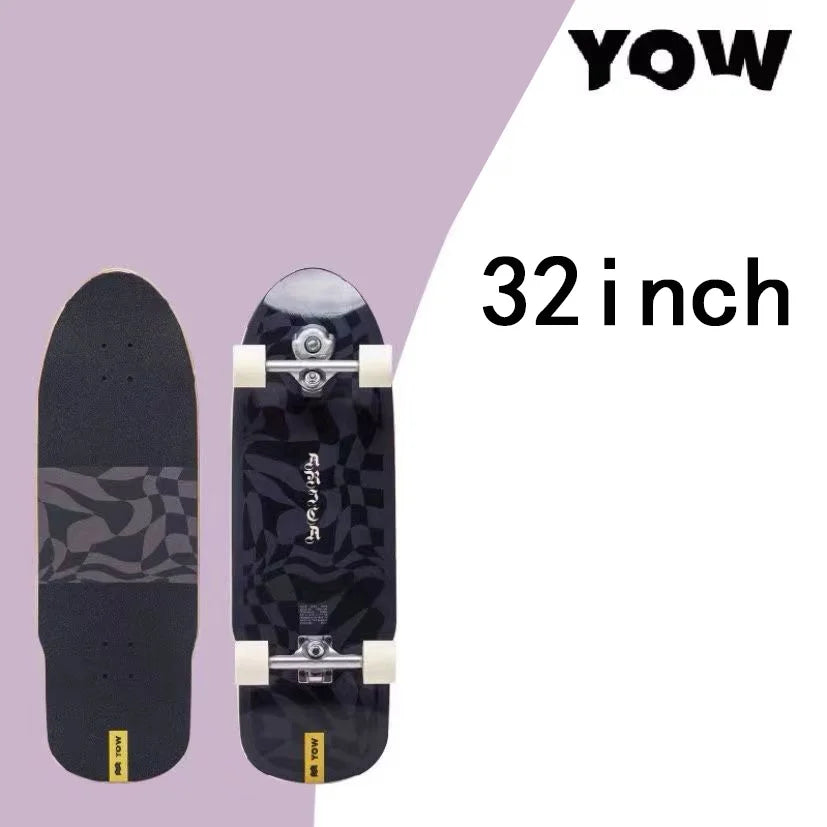 YOW land surf skateboard longboards whole kits good quality spring system branded with trucks wheels