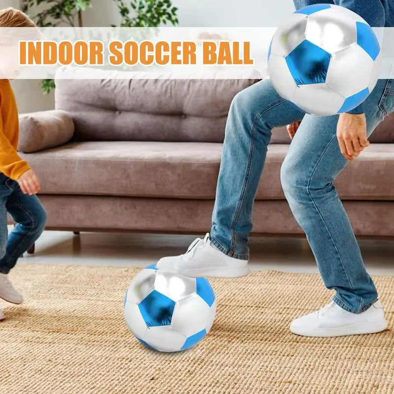 Indoor Silent Soccer Ball 25cm Easy to Grip High Density inflatable Quiet Training Ball