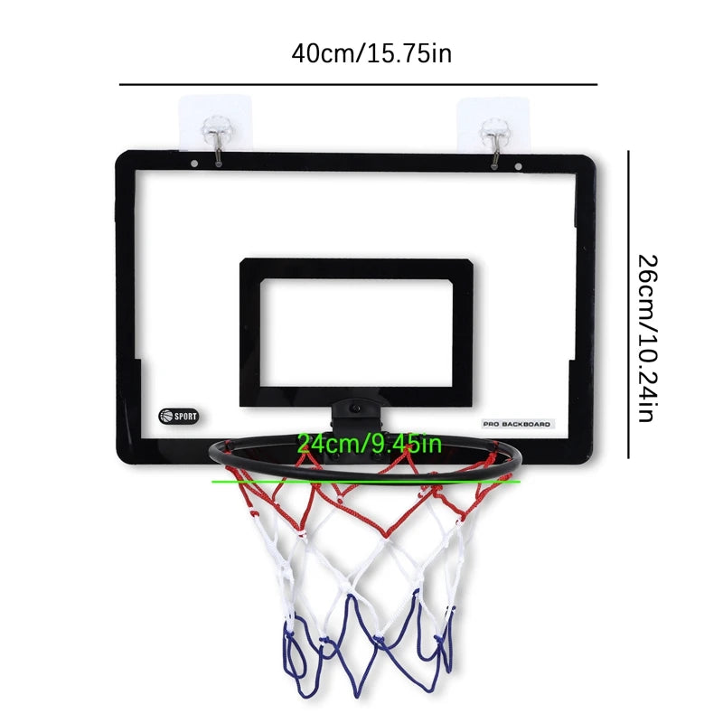 Indoor Mini Basketball Hoop for Kids and Adult 40 X 20 cm Plastic Family Games
