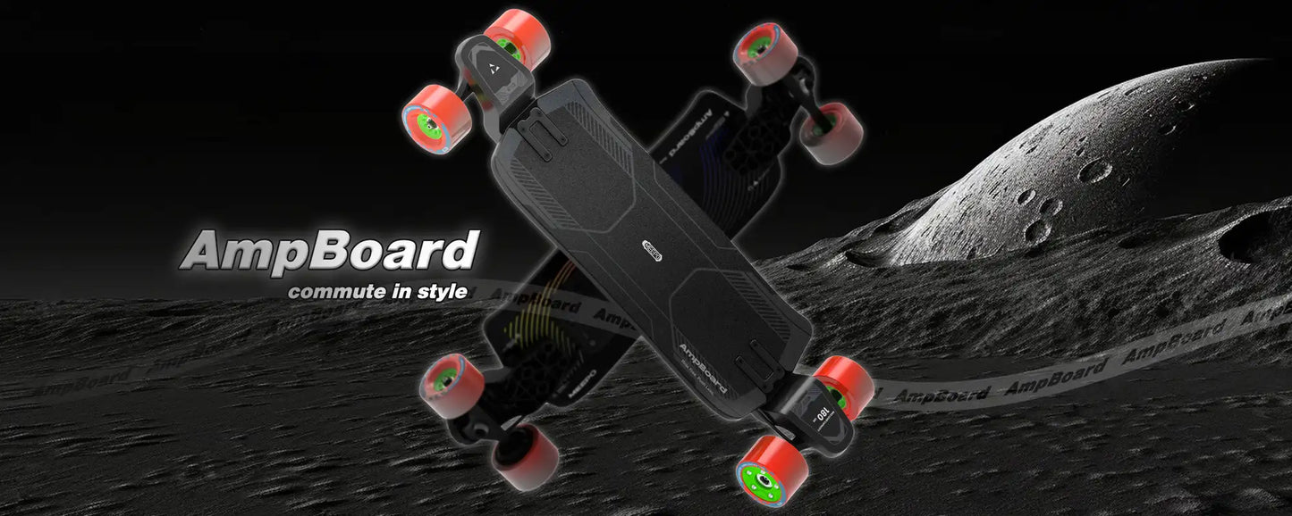 Meepo Ampboard Single-Drive Electric skateboard,  6.1kg Ultra-Light Low Deck 32mm 1.5h Charge - Adults Commuter