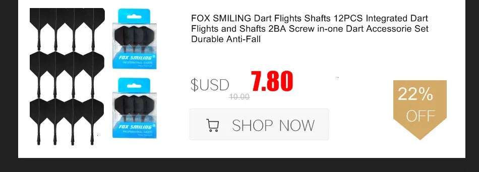 Fox Smiling Dart Flights Set Multiple Styles Colorful PET Darts Flights