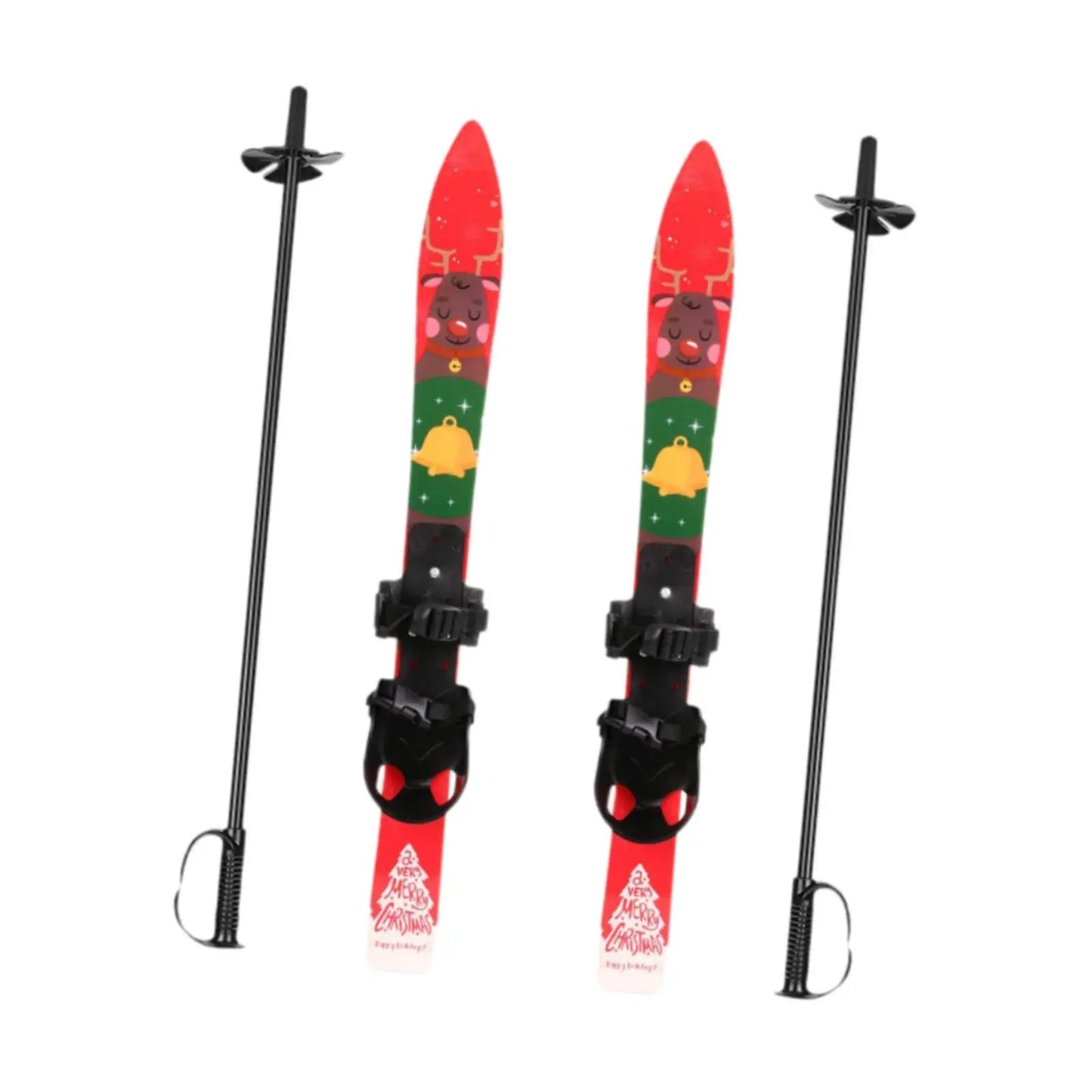 Short Skis for Snow and Poles Sporting Goods Winter Equipment Outdoor Recreation