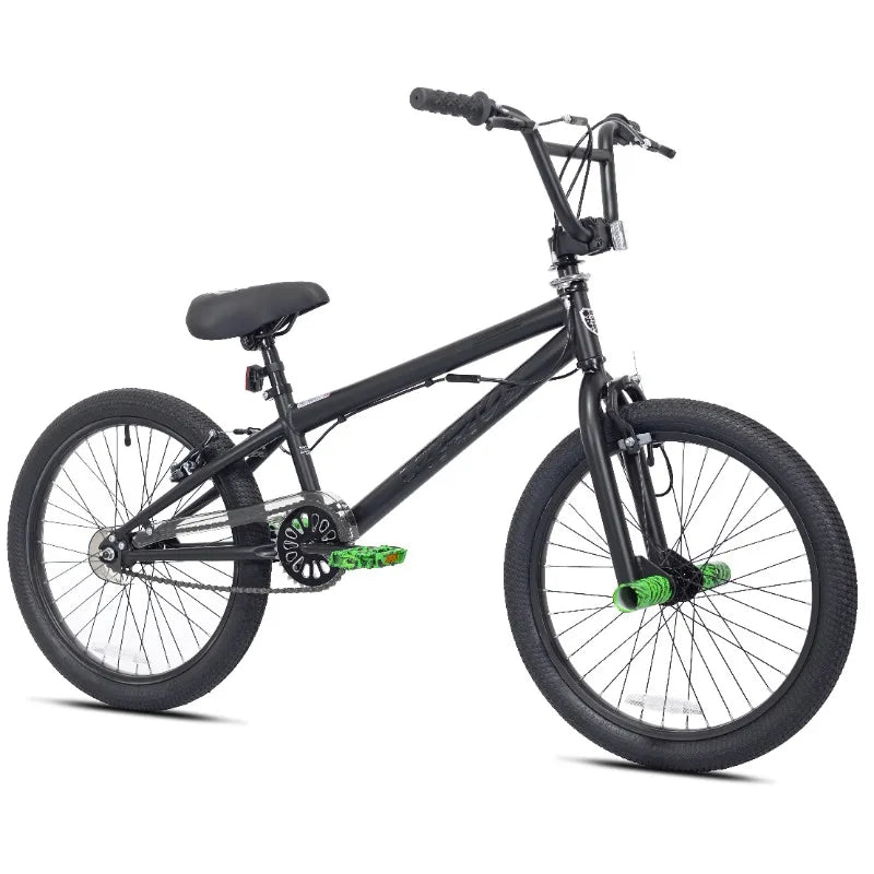 20" Kent Chaos BMX Bicycle, Fits Rider 4'2" - 5', 0", Hydro Dip Matte Black, Child, Unisex