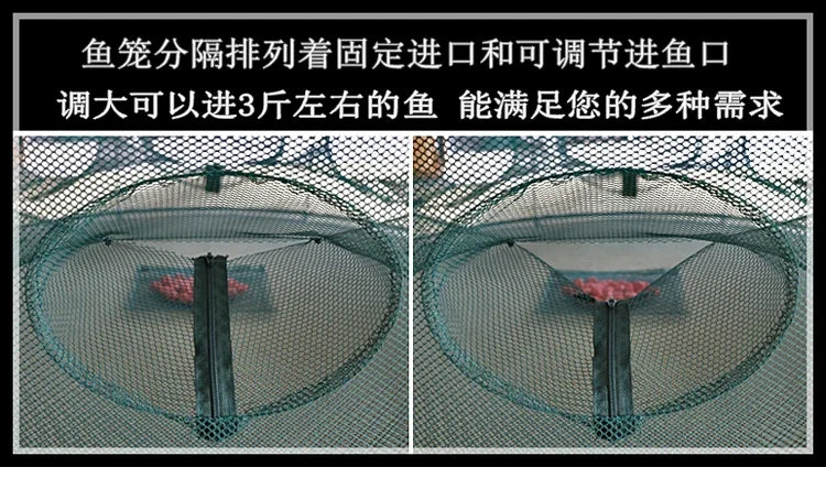 Shrimp cage fishing net lobster crab eel loach catch folding net fishing gear fishing net