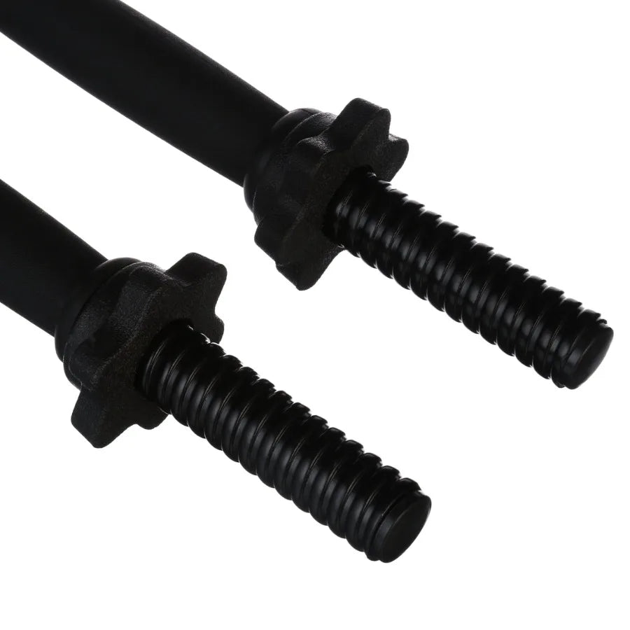 Standard 14" Threaded Dumbbell Handle Set, Black