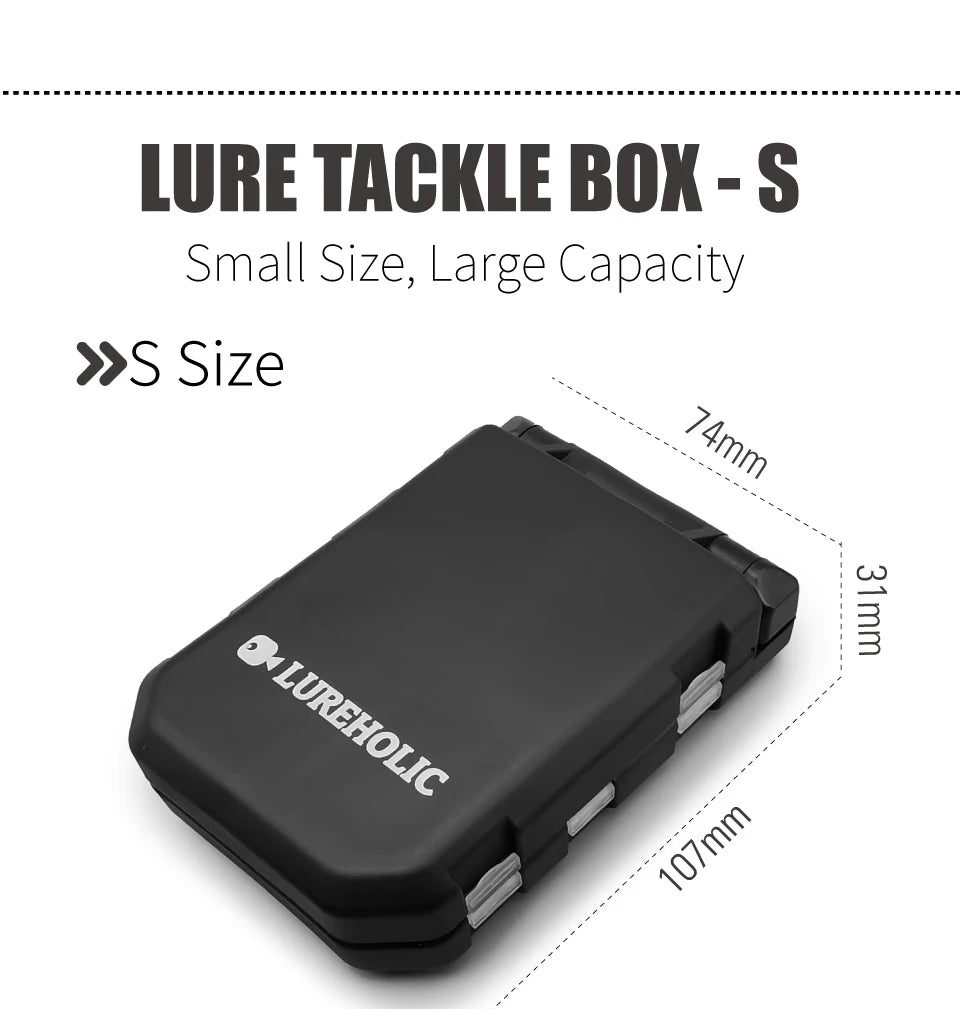 LUREHOLIC Fishing Tackle Boxes for Lure Accessories Storage Snap,