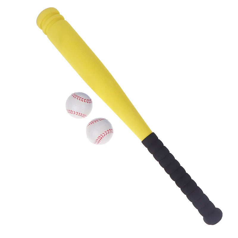 1Pc 54CM Children Baseball Bat +2Pcs Balls Set Sponge Baseball Toy F