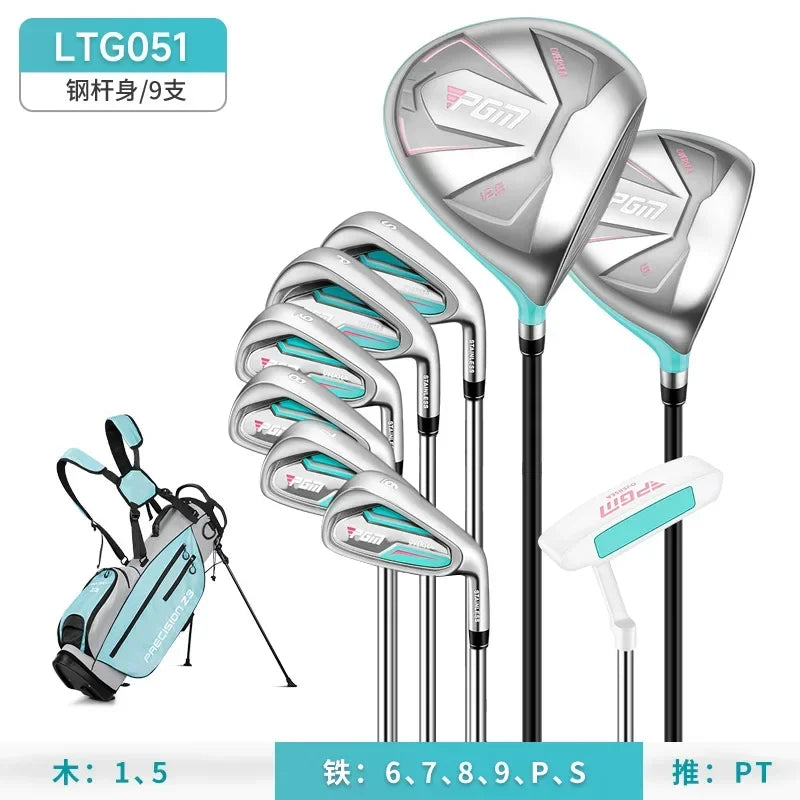 PGM Women Golf Clubs Set with Golf Bag Stainless Steel / Carbon Shaft Iron Wood Driver
