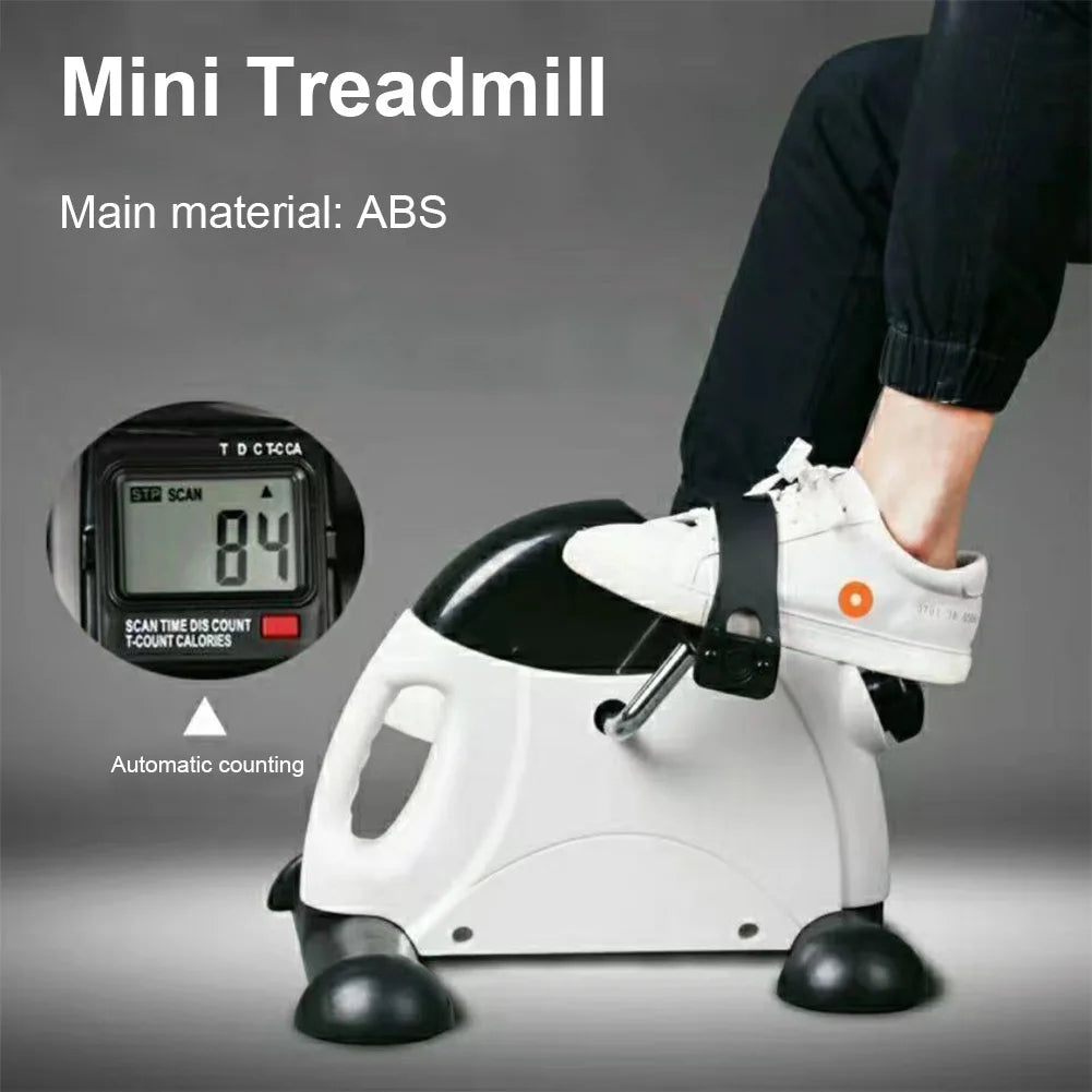 Mini Exercise Bike Arm and Leg Trainer Adjustable  Exercise Machine LCD Display Portable Pedal Trainer for Home Office