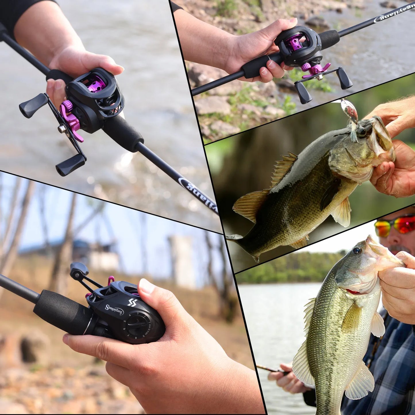 Sougayilang Fishing Rod Reel Combo L