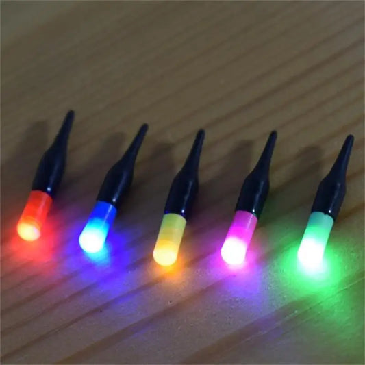5Pc Led Luminous fishing Floating night Tail Light Glow Color Change