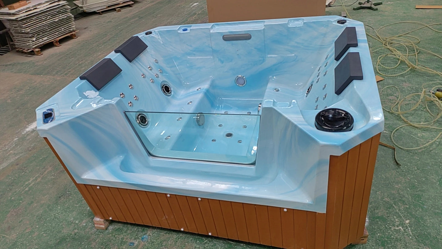 Outdoor Spa Hot Tub Family 4 Person Hot Tub Massage Spa Pool