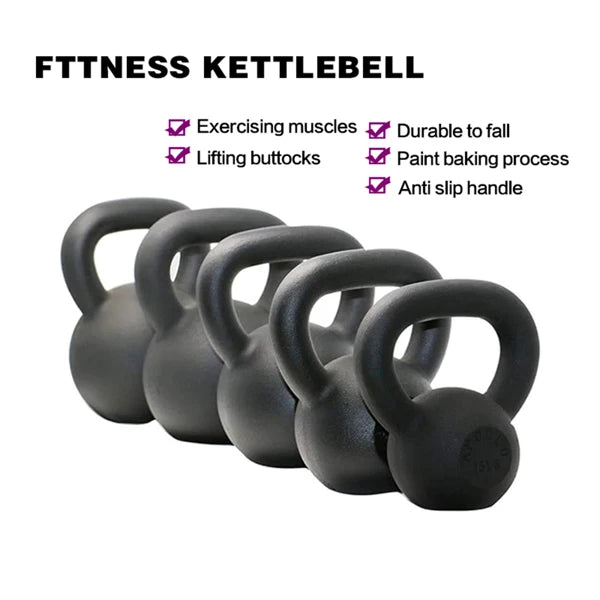 Solid Cast Kettle bells Ideal for Strength Training Building Muscles