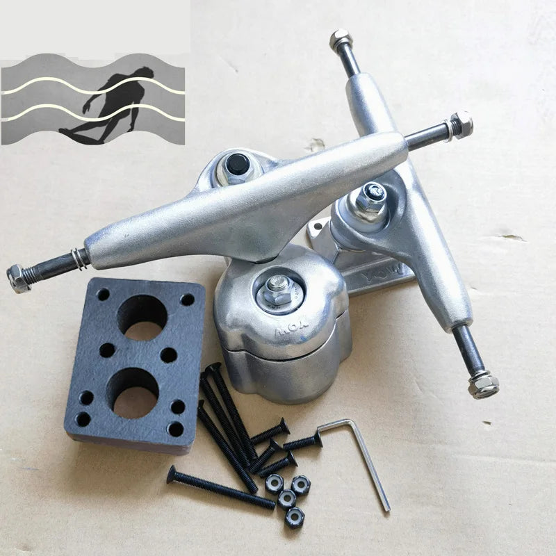 YOW land surf skateboard longboards whole kits good quality spring system branded with trucks wheels