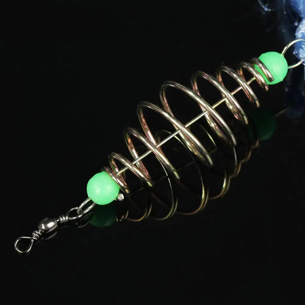 11 Size Fishing Net Trap Mesh Luminous Bead Netting Sea Fish Net