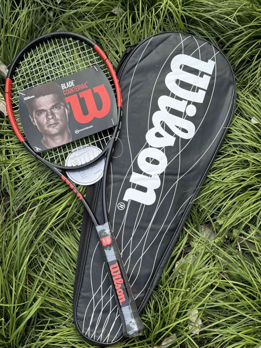 Wilson Blade98 18x20 V6 All Carbon Countervail Tennis Racquet Suit Professional Male