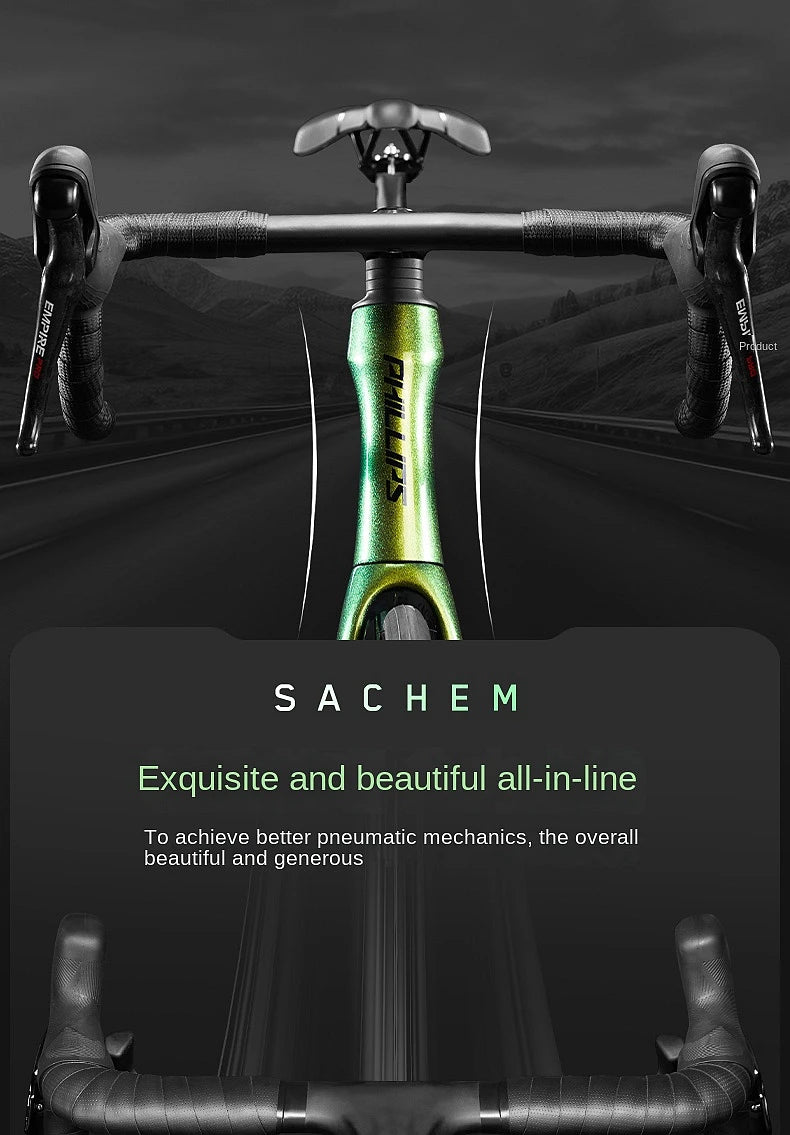 2025 New Ultra-Light Carbon Fiber Road Bike Fast Racing Bicycle with Hydraulic Disc Brakes