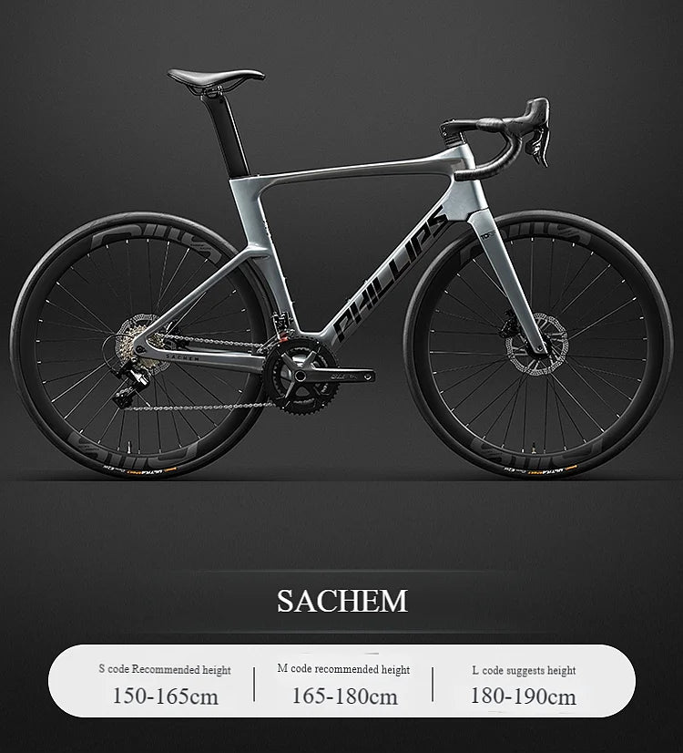 2025 New Ultra-Light Carbon Fiber Road Bike Fast Racing Bicycle with Hydraulic Disc Brakes
