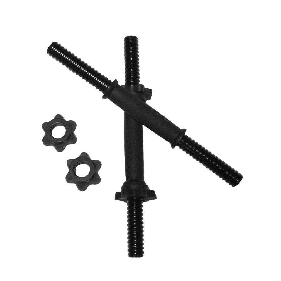 Standard 14" Threaded Dumbbell Handle Set, Black