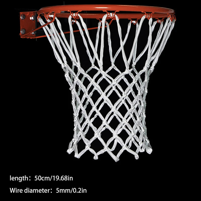 1Pair Basketball Rim Mesh Net Standard Sports Basketball Net Loops Outdoor Sports