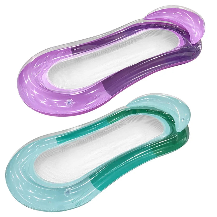 1pc Gradient Inflatable Water Floating Bed Portable  for Beach Swimming Pool Party