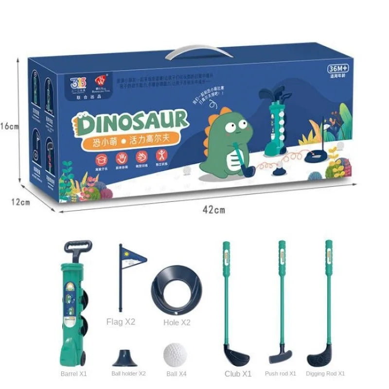 Children parent-child practice golf ball set indoor and outdoor sports fitness ball toys outdoor exercise golf set for kids