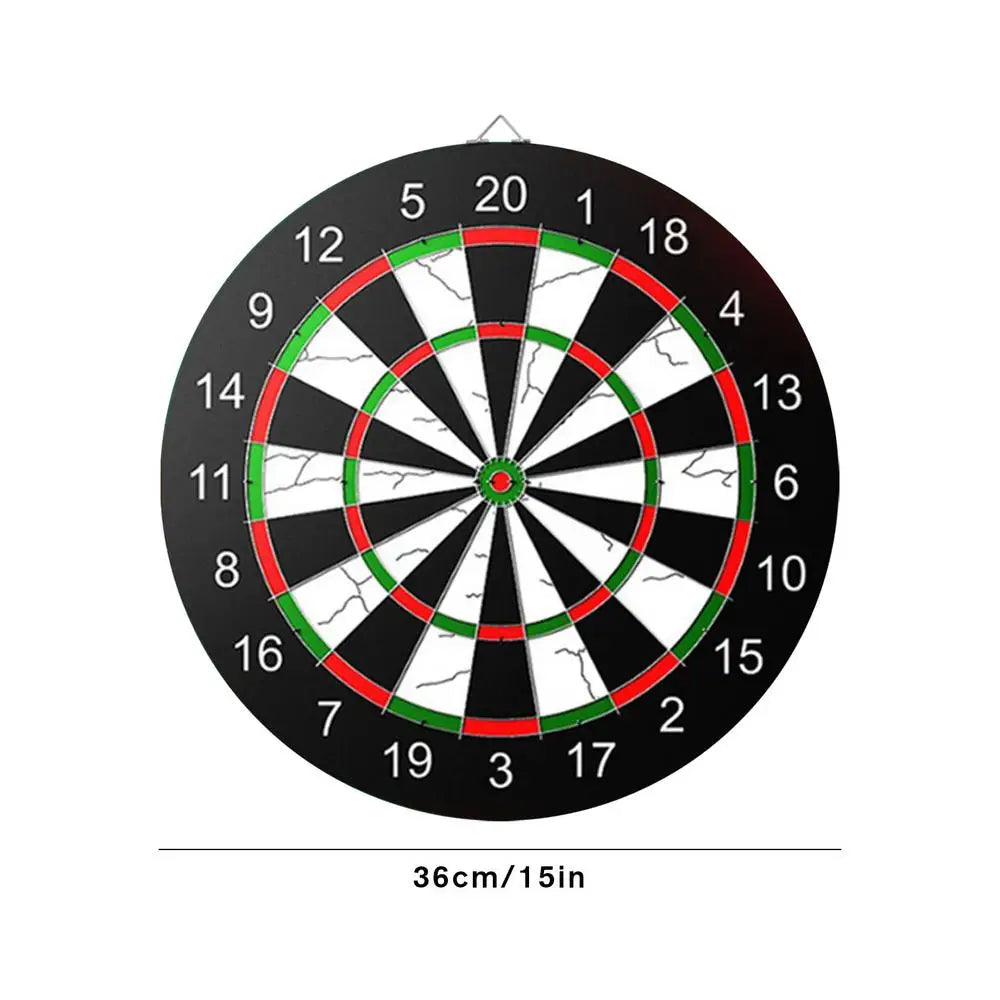 Professional Dart Board  Stable Flocking Board With Darts Thick 15in Game
