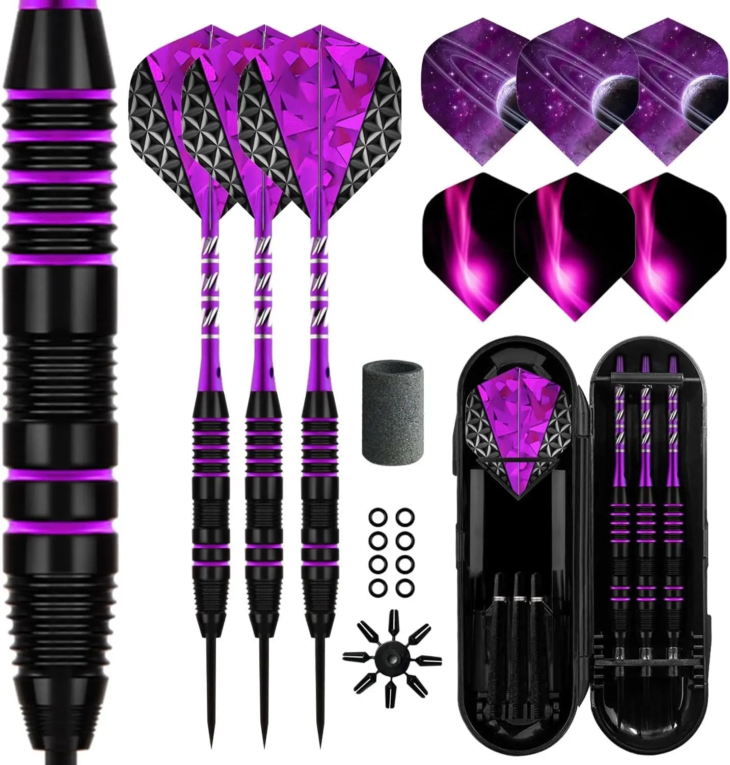 Dart Metal Tip Set 3 Aluminum Dart Shafts Steel Tip Dart Set
