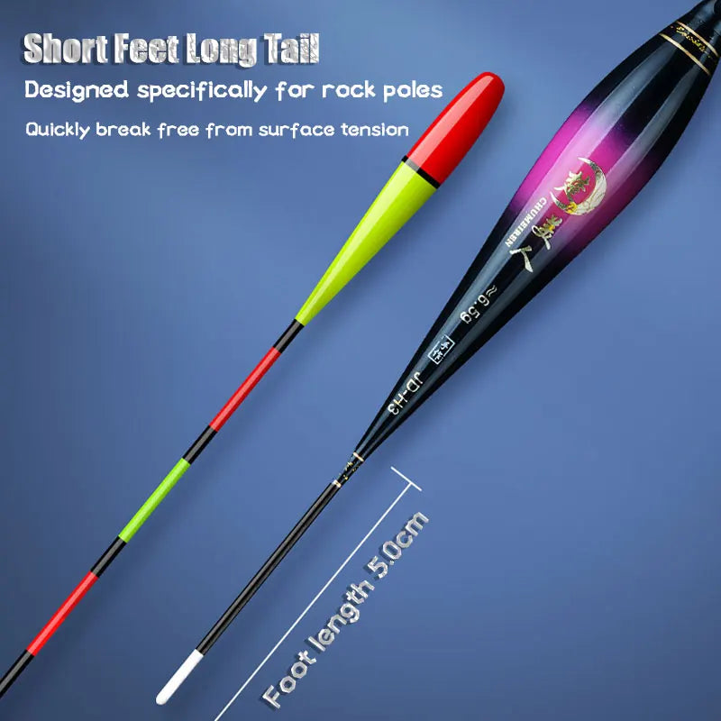 Night Fishing Float Electronic Gravity Induction Color Change LED 2 Bullet Bullet Eye-Catching