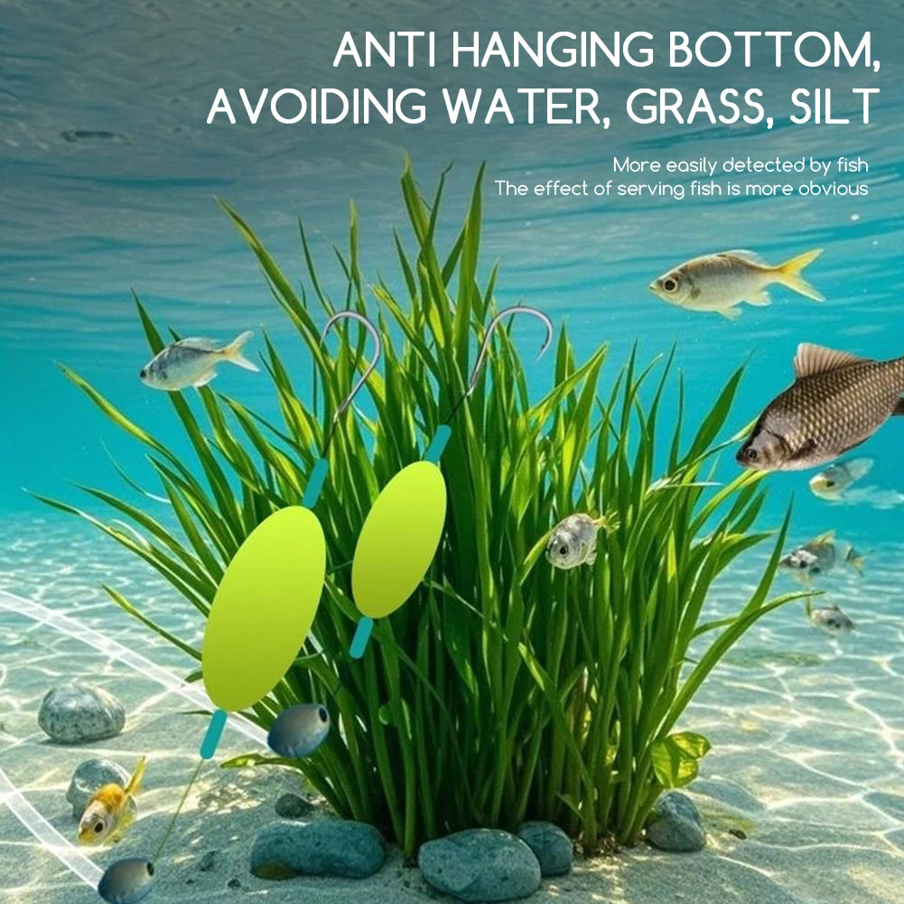 Surfs Fishing Fishhook Pompano Rig with Floats Versatile Fishing Equipments for Saltwater