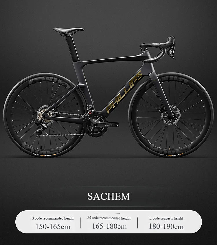 2025 New Ultra-Light Carbon Fiber Road Bike Fast Racing Bicycle with Hydraulic Disc Brakes