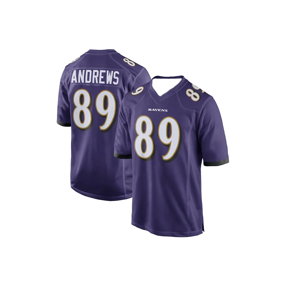 24-25 Adult Baltimore American Football Jersey  Sportswear Ravens Jackson 8 Number