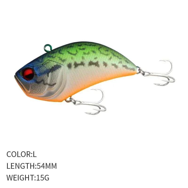 1PCS Winter Vibrating VIB Road Runner 54MM/15G Full Swimming Long Casting Warbler Road Runne