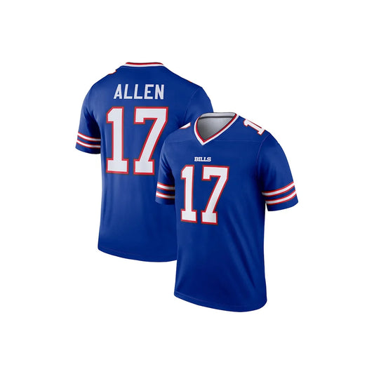 24-25 Adult Buffalo American Football Jerse Sportswear T-shirt Bills Allen 17 Number