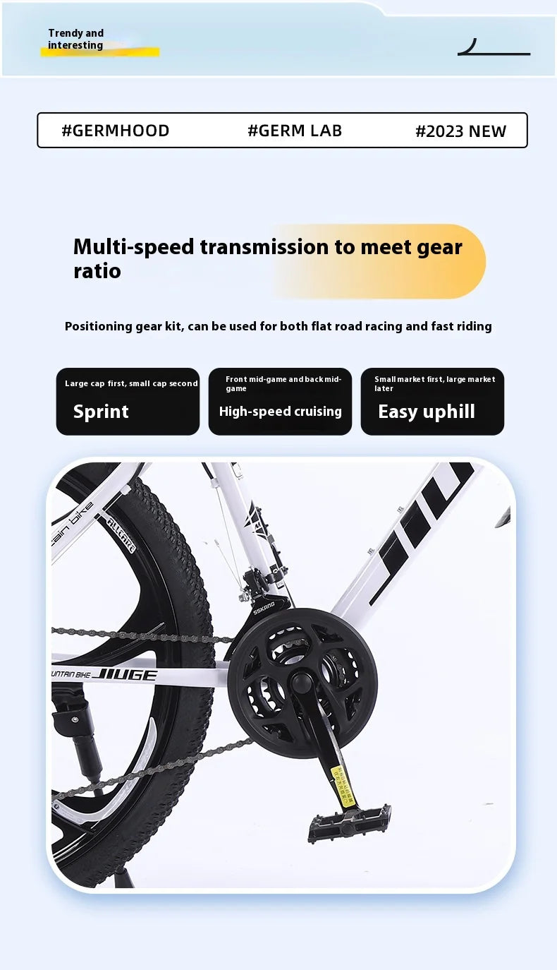 Adult Mountain Bike Bicycle Men and Women Mountain Variable Speed Bicycle