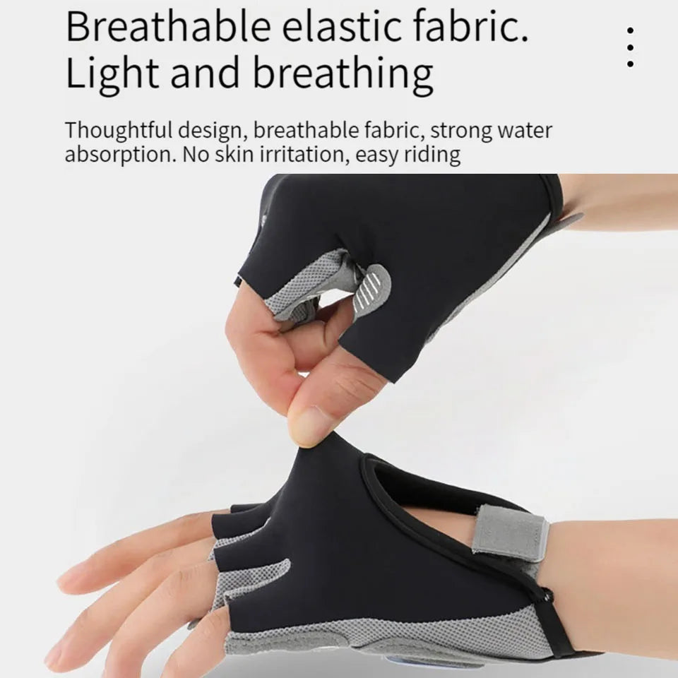 1 Pair Gym Body Building Training Fitness Gloves Sports Weight Lifting Exercise Slip-Resistant Gloves for Yoga Gloves