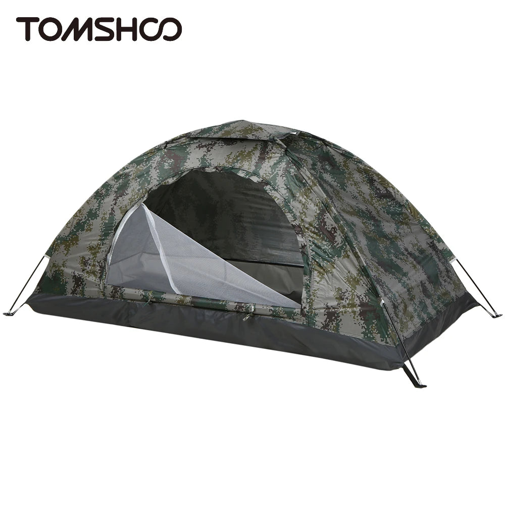 Tomshoo 1/2 Person Ultralight Camping Tent Single Layer Portable Hiking Tent