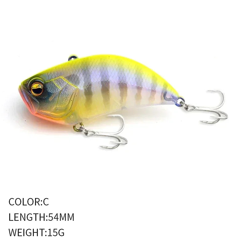1PCS Winter Vibrating VIB Road Runner 54MM/15G Full Swimming Long Casting Warbler Road Runne