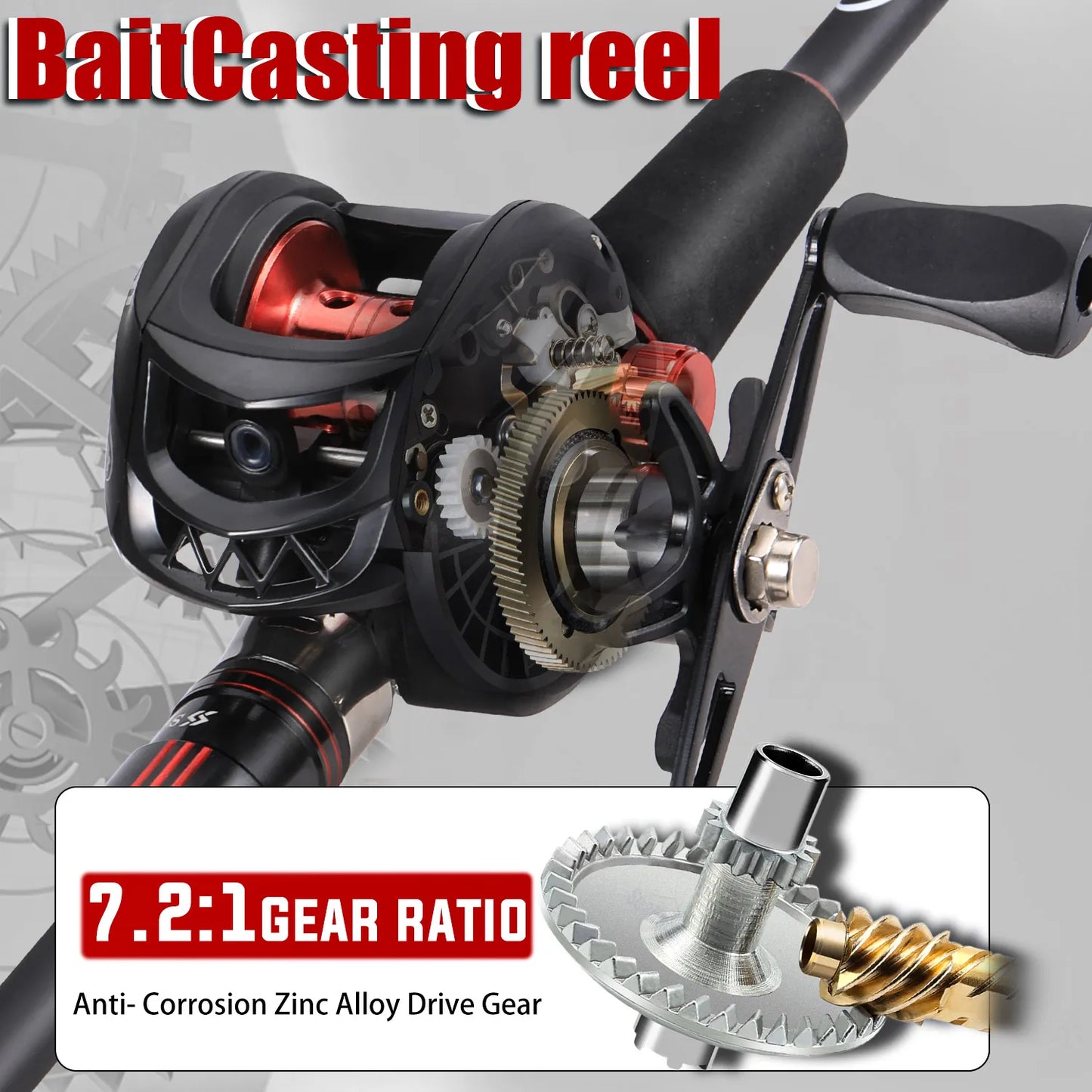 Sougayilang Fishing Rod Reel Combo 1.8~2.1m Carbon Fiber Casting Rod
